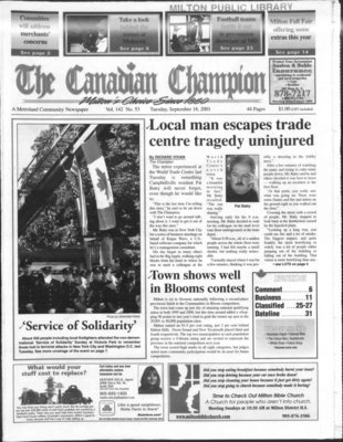 Canadian Champion (Milton, ON), 18 Sep 2001