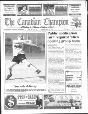 Canadian Champion (Milton, ON), 30 Jul 2002