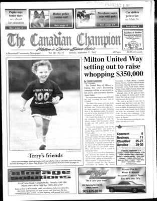 Canadian Champion (Milton, ON), 17 Sep 2002