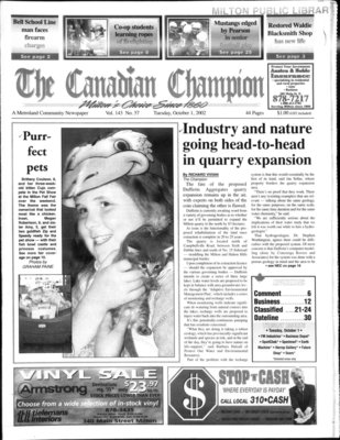 Canadian Champion (Milton, ON), 1 Oct 2002