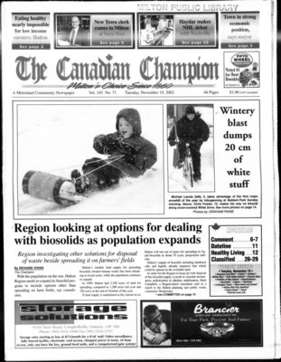 Canadian Champion (Milton, ON), 19 Nov 2002