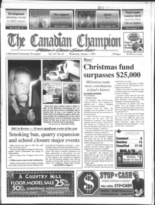 Canadian Champion (Milton, ON), 1 Jan 2003