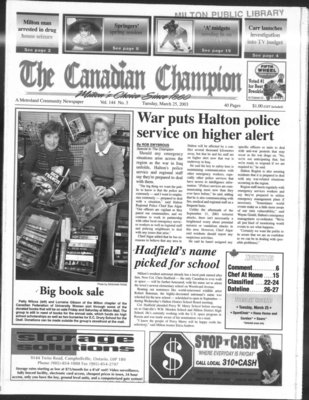 Canadian Champion (Milton, ON), 25 Mar 2003