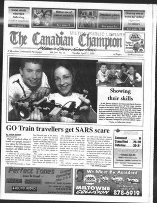 Canadian Champion (Milton, ON), 22 Apr 2003