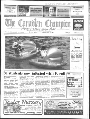 Canadian Champion (Milton, ON), 8 Jul 2003