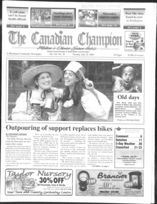 Canadian Champion (Milton, ON), 29 Jul 2003