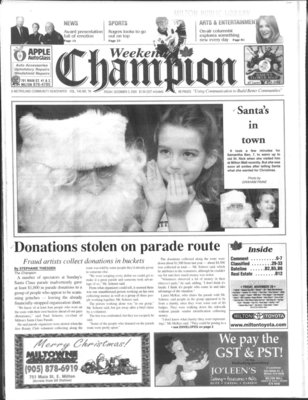 Canadian Champion (Milton, ON), 3 Dec 2004