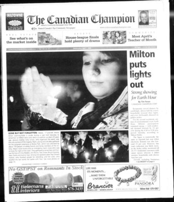 Canadian Champion (Milton, ON), 1 Apr 2009