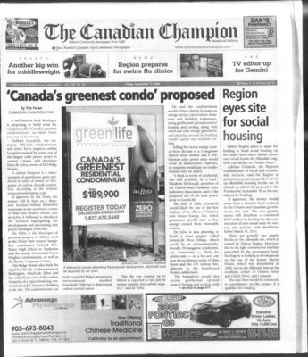 Canadian Champion (Milton, ON), 11 Sep 2009