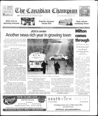 Canadian Champion (Milton, ON), 30 Dec 2010