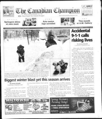 Canadian Champion (Milton, ON), 3 Feb 2011