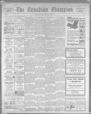 Canadian Champion (Milton, ON), 14 Sep 1933