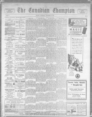 Canadian Champion (Milton, ON), 16 Nov 1933