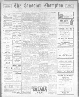 Canadian Champion (Milton, ON), 5 Apr 1934