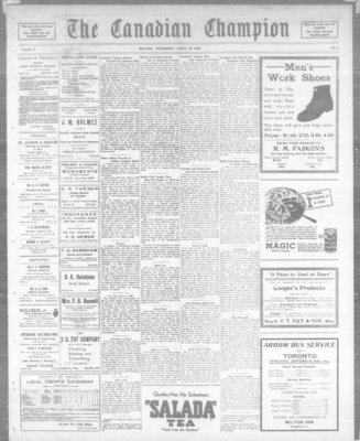 Canadian Champion (Milton, ON), 12 Apr 1934
