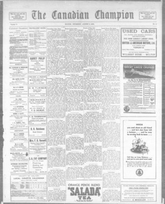 Canadian Champion (Milton, ON), 9 Aug 1934