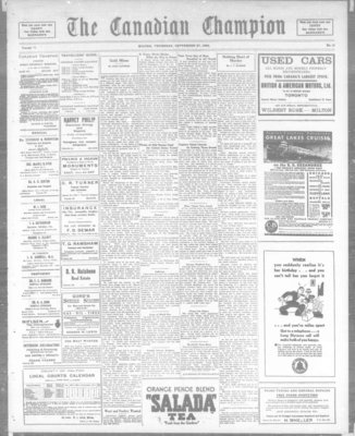 Canadian Champion (Milton, ON), 27 Sep 1934