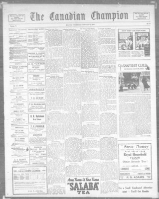 Canadian Champion (Milton, ON), 6 Feb 1936