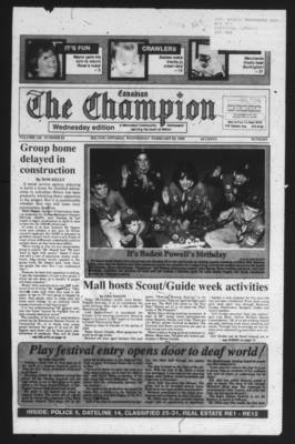 Canadian Champion (Milton, ON), 22 Feb 1989