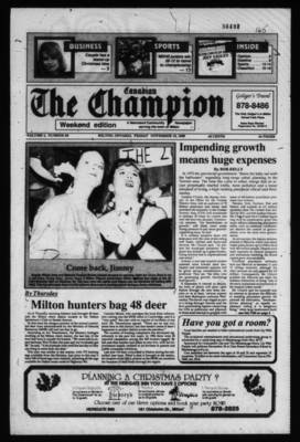 Canadian Champion (Milton, ON), 10 Nov 1989