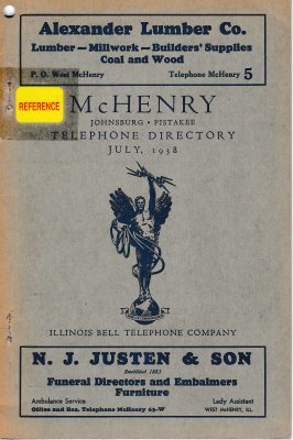 1938 July - McHenry Telephone Directory