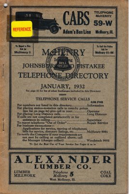 1932 January - McHenry Telephone Directories