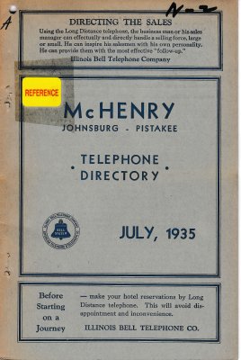 1935 July - McHenry Telephone Directories