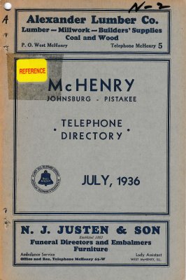 1936 July - McHenry Telephone Directory