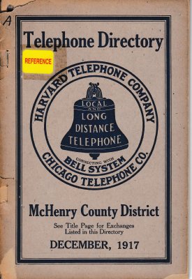 1917 December - McHenry Telephone Directory