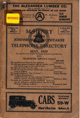1929 May - McHenry Telephone Directory