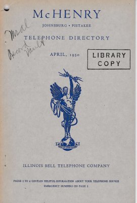 1950 April - McHenry Telephone Directory