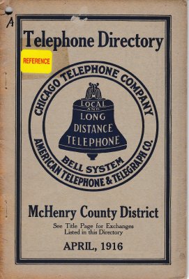 1916 April - McHenry Telephone Directory