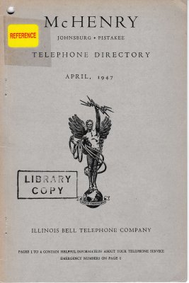 1947 April - McHenry Telephone Directory
