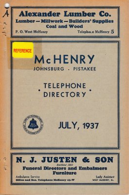 1937 July - McHenry Telephone Directory