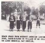 Honor Guard at McCullom Lake Memorial Day Service