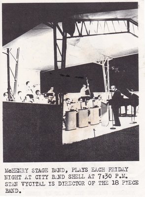 Advertisement for the McHenry Stage Band