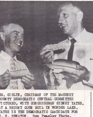 Democratic Central Committee Corn Boil With William Giblin and Sidney Yates