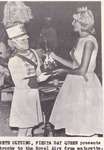 Fiesta Day Queen Presents Trophy To The Royal Airs Drum Majorette