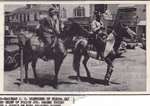 Chairman of Fiesta Days and Police Chief Riding Horses on Riverside Drive.