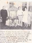 Dedication of a Shrine At The Home of Mr. & Mrs. William Malcolm.