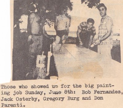 Painting Job At A Beach In McCullom Lake