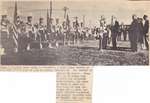 Color Guard Receiving State Flag From Governor Stratton