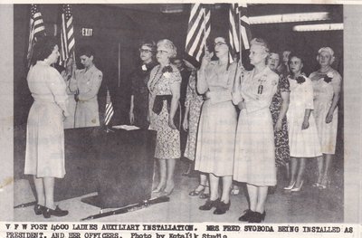 VFW Ladies Auxiliary President Installation