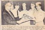 Ladies Auxiliary Presenting Flag At Harrison School