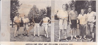 Republican Golf Day Foursome Starting Out