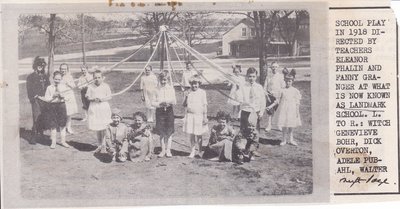 School Children Play At Landmark School in 1918