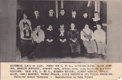 McHenry High School's Sophmore Class of 1916