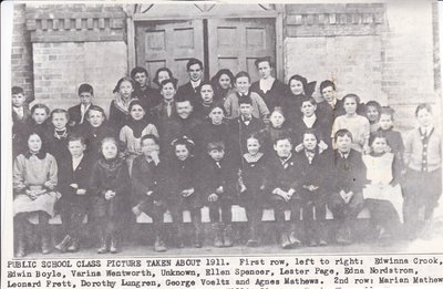 McHenry Public School Picture Taken About 1911