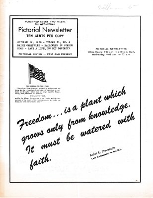 The Pictorial Newsletter: October 19, 1966