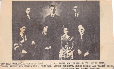 McHenry's Two Year Commercial Class of 1916